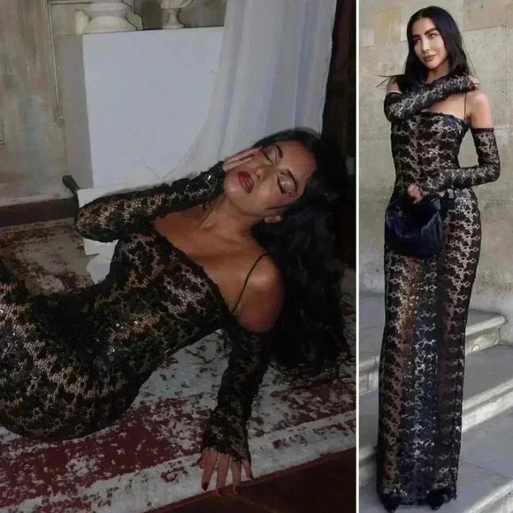 THE NEW ARRIVALS İlkyaz Özel Moss Jumpsuit in El Hedonismo Size 36 EU 2-4 US - Picture 4 of 17